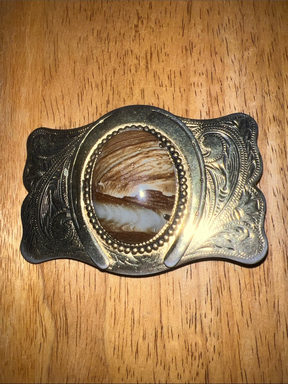 Vintage Goldtone Belt Buckle